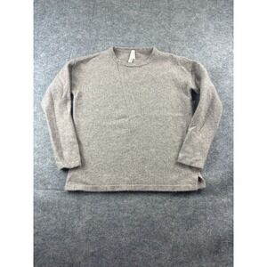 Van Winkle & Co Women's S (SEE) 100% Cashmere Taupe Sweater Minimalist Classic